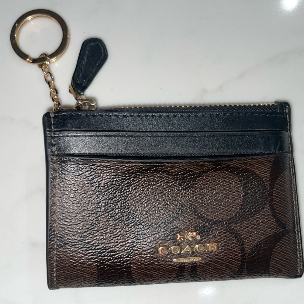 Coach coin purse wallet keychain